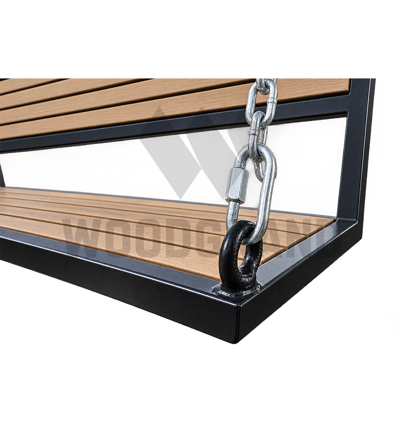 Качели уличные 208х115 см из бруса